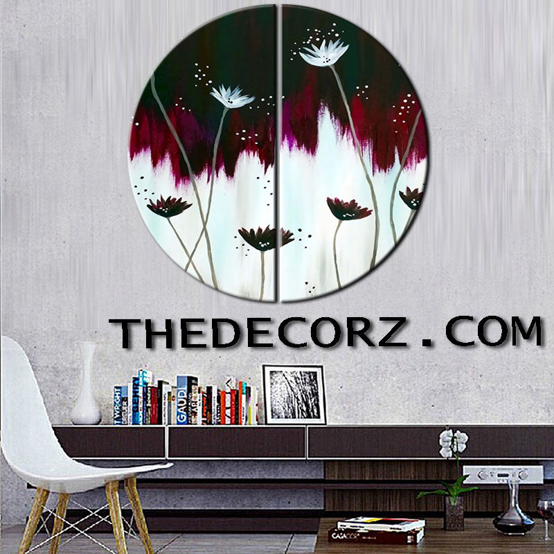 Flower Art Work 2 Piece Printed Wall Frame