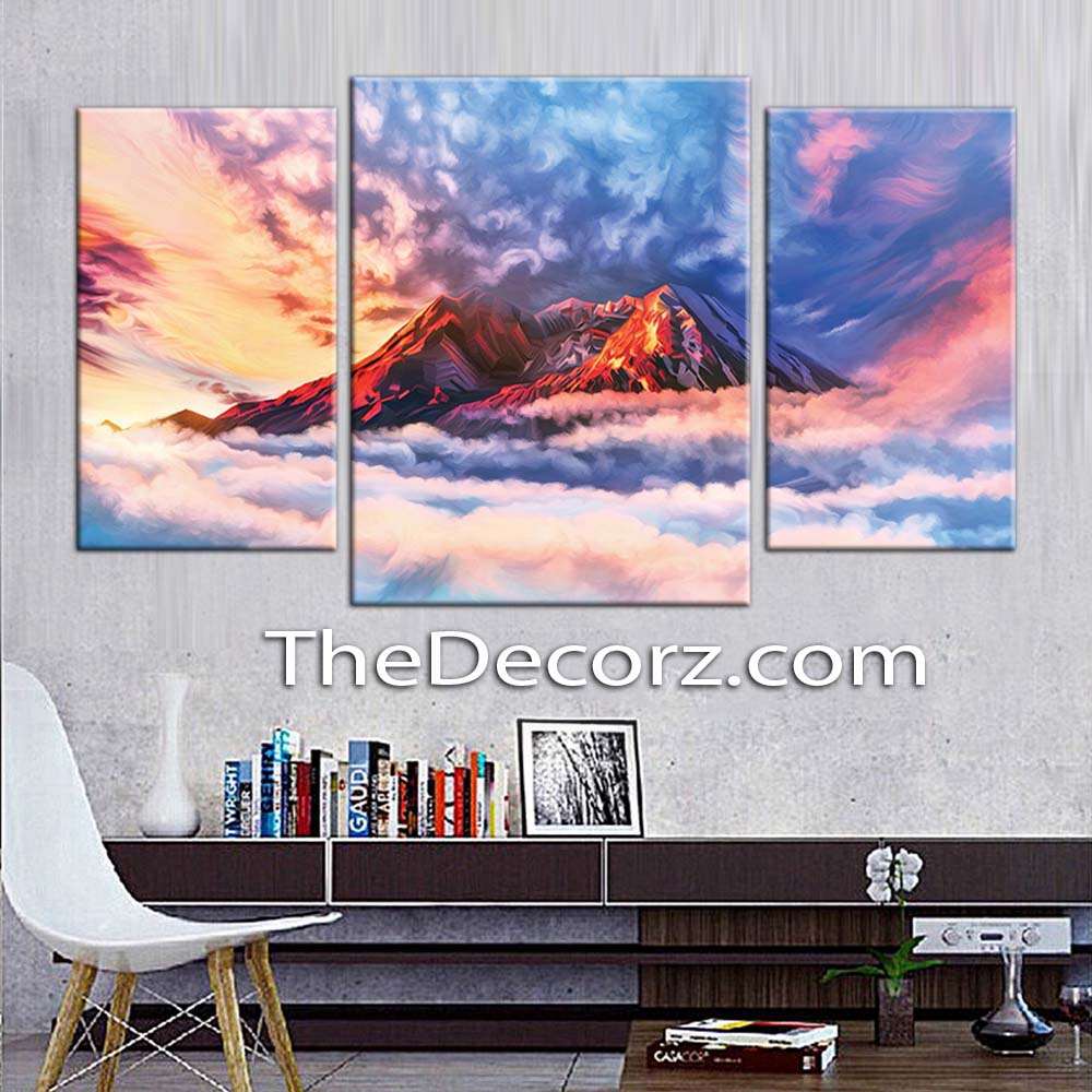 Scenery 3 Piece Printed Wall Frame