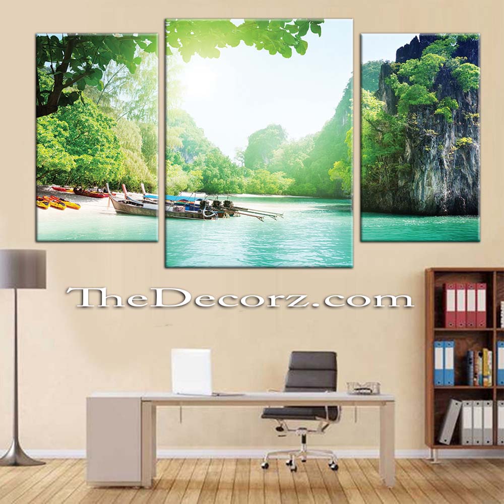 Scenery 3 Piece Printed Wall Frame