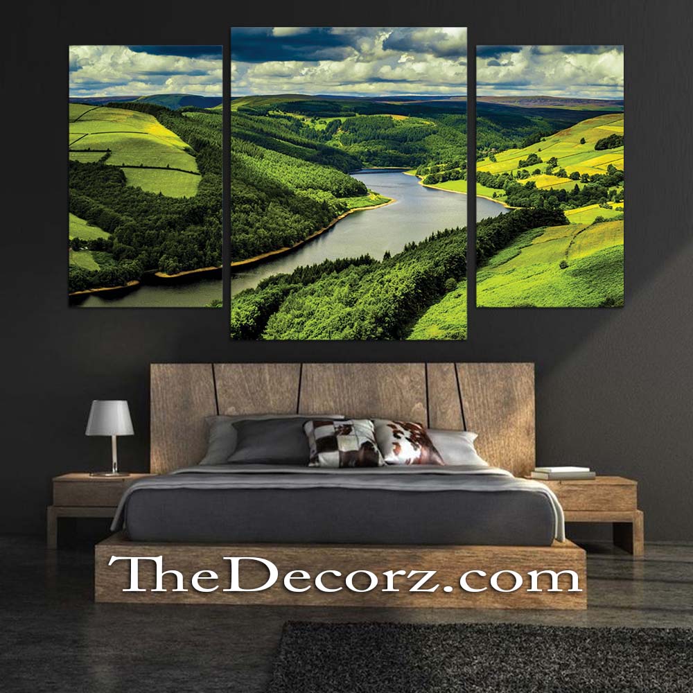 Scenery 3 Piece Printed Wall Frame