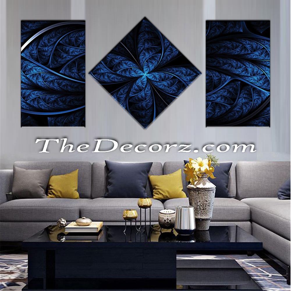 Abstract Art 3 Piece Printed Wall Frame