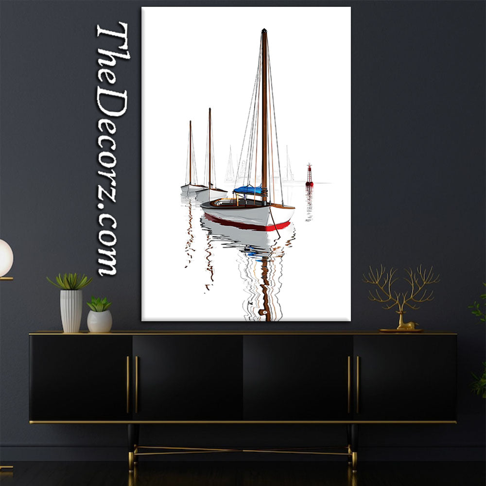 Ship Art Work Printed Wall Frame