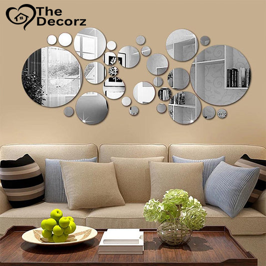 Reflecto Circles Modern Acrylic Mirror Wall Art