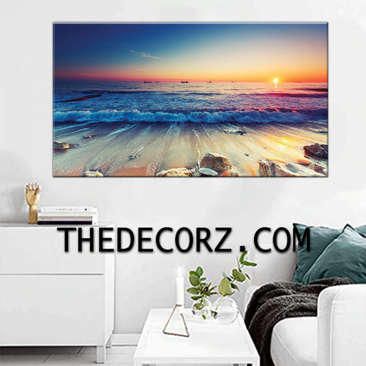 Sea Side Scenery Printed Wall Frame