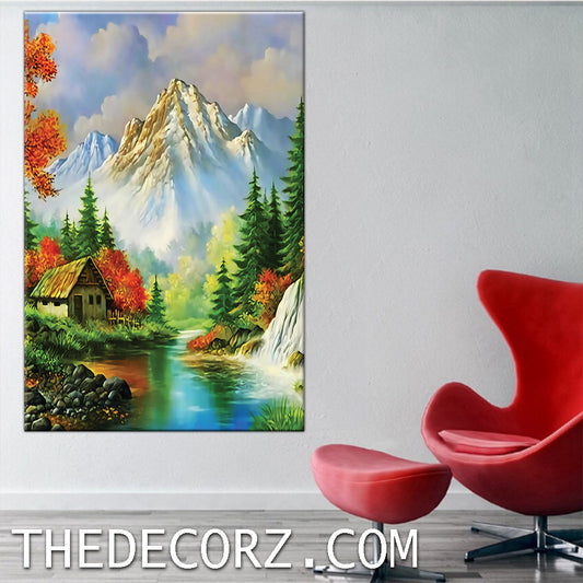 Scenery Art Work Printed Wall Frame