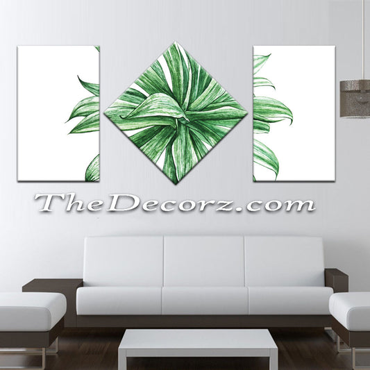 Abstract Art 3 Piece Printed Wall Frame