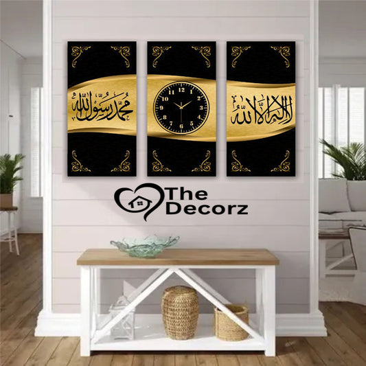 Kalmah 3 Piece Printed Wall Clock