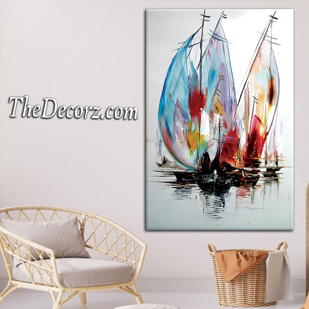 Ship Art Work Printed Wall Frame