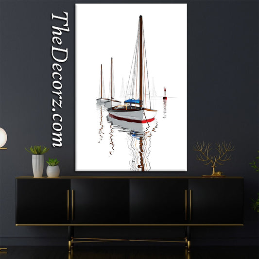Ship Art Work Printed Wall Frame