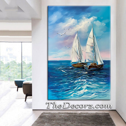 Ship Art Work Printed Wall Frame