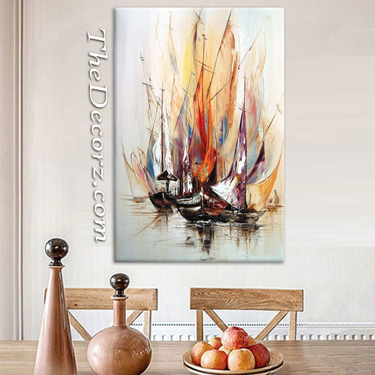 Ship Art Work Printed Wall Frame