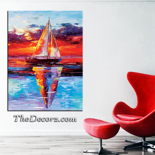 Ship Art Work Printed Wall Frame