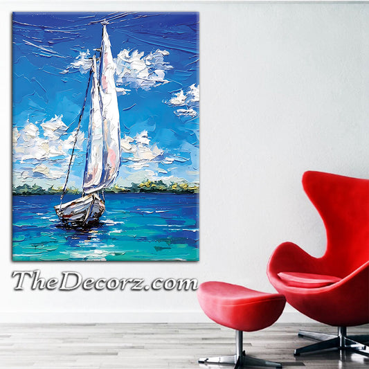 Ship Art Work Printed Wall Frame
